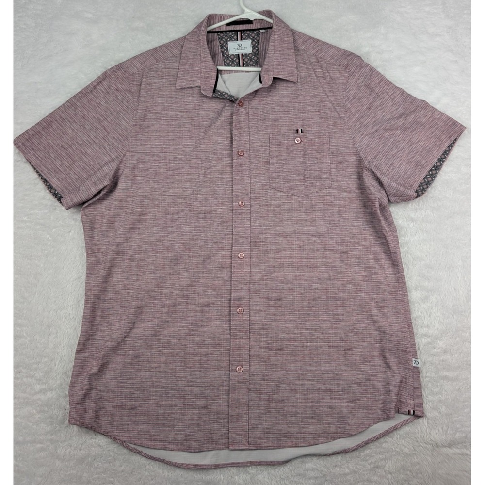7 Diamonds Liberty 4 Way Stretch Shirt Men's XL Red Performance Short Sleeve